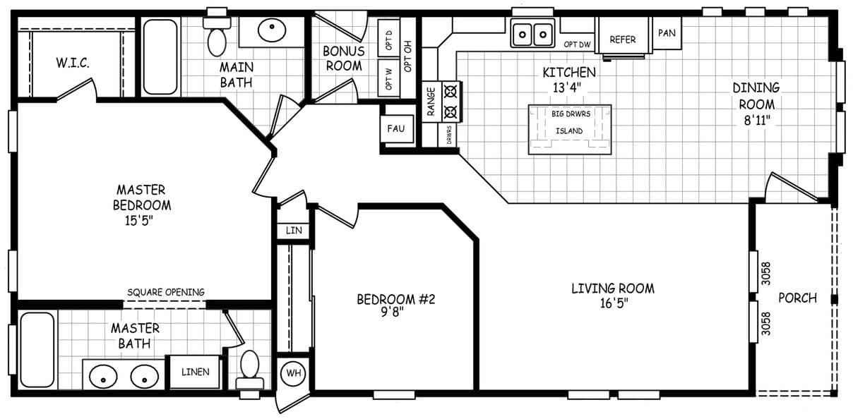 Sedona ridge 24502a hero and floor plan home features