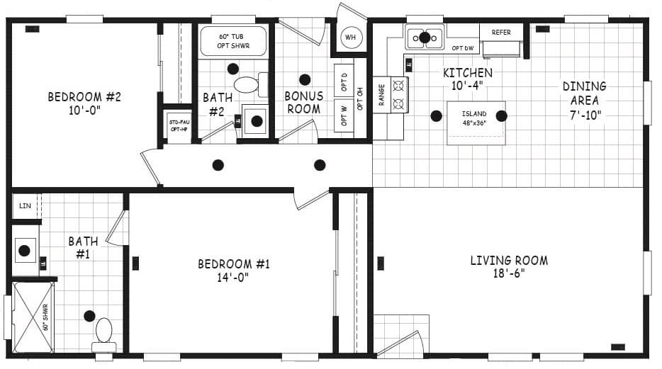 Edge 20522a floor plan home features