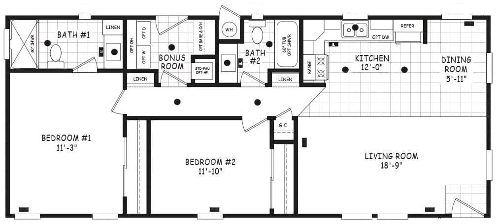 Edge 20482a floor plan home features