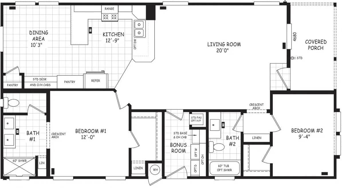 Edge 28512a floor plan home features